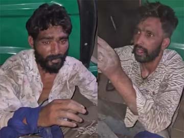ग्रामीणों द्वारा पकड़े गए लूट के आरोपी