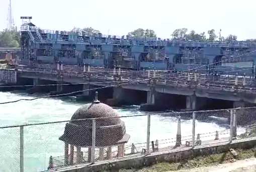 भाखड़ा बांध का जलस्तर बढ़ा।