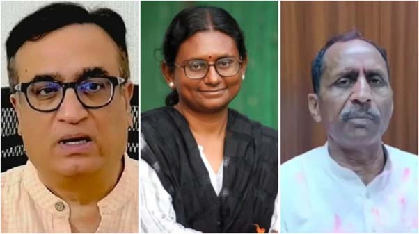 अजय माकन, मीनाक्षी नटराजन और भजन लाल जाटव