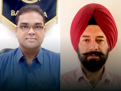 IAS अधिकारी बसंत गर्ग और गुरकीरत किरपाल सिंह (पगड़ी पहने)।- फाइल फोटो